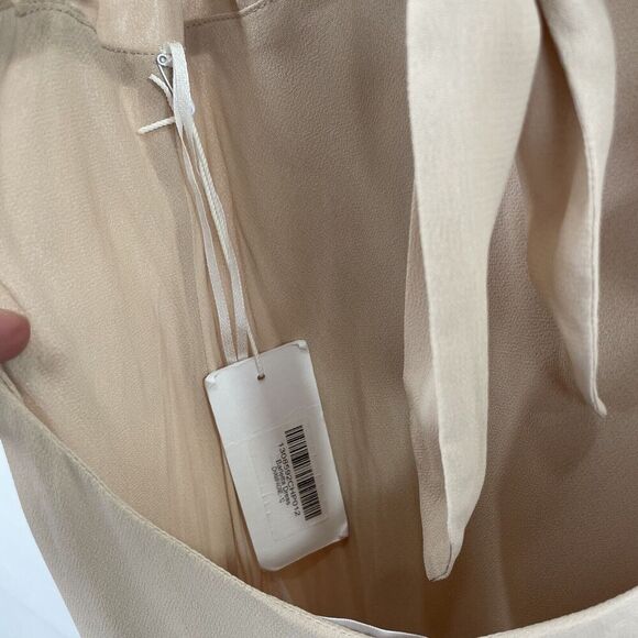 Reformation Dress Womens 12 Blush Champagne‎ Maxi Gown Romantic Bridesmaid NWT - Picture 10 of 16